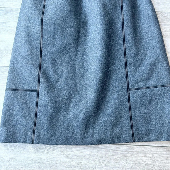 Harve Benard Wool Blend  A Line Midi Skirt - Picture 3 of 11